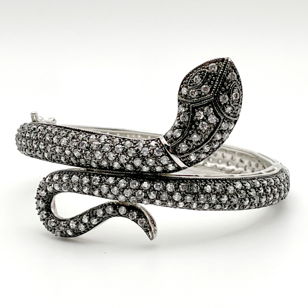 Crystal Pavé Snake Bracelet